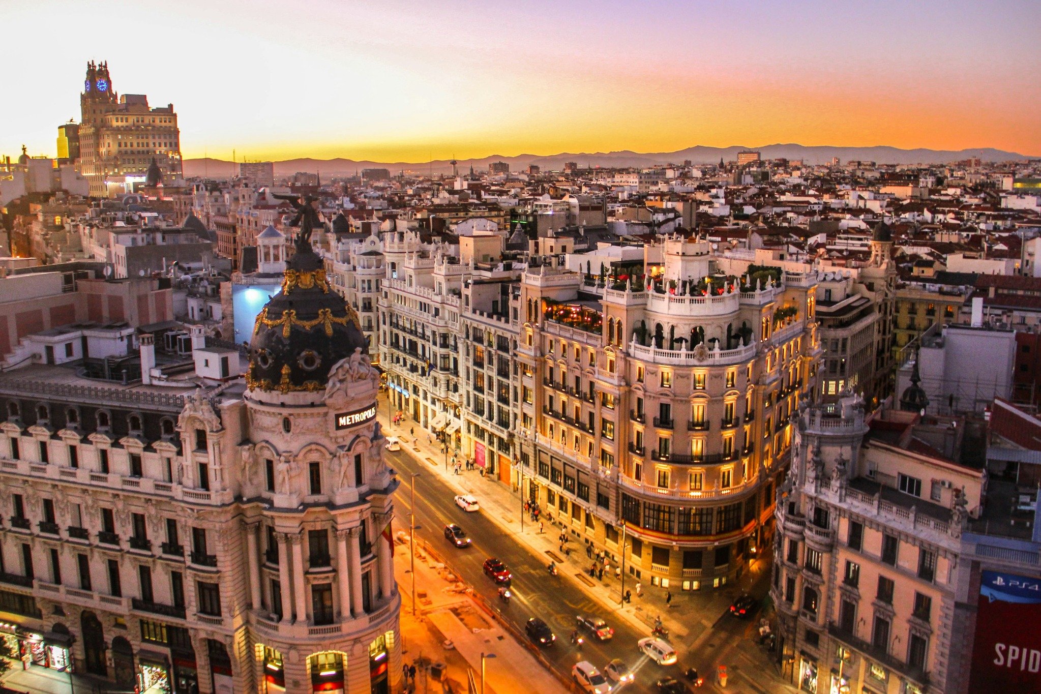 imagen aérea de Madrid