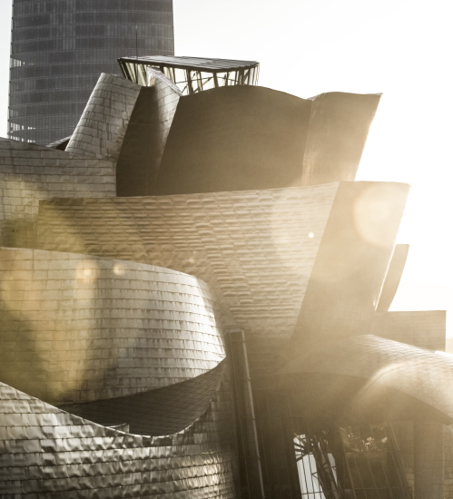 detalle del museo guggenheim bilbao
